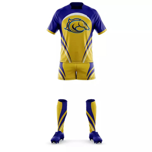 Ensemble de vêtements de football personnalisés OEM ODM T-shirt d'uniforme de football kit d'équipe complet maillot de football à sublimation de haute qualité - Product Image 4