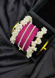 ชุดกำไลข้อมือผู้หญิงปักลายแบบกำหนดเอง หลายสีและดีไซน์ ชุบเงิน โลหะผสมทองแดง ดีไซน์เรขาคณิตทันสมัย เหมาะสำหรับงานปาร์ตี้และวันอีด - Product Image 3