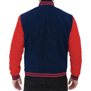 แจ็คเก็ตบอมเบอร์วาร์ซิตี้ผู้ชายคุณภาพสูงขายส่ง ผลิตจากโพลีเอสเตอร์/คอตตอน ปักลายตัวอักษร คอตั้ง เป็นมิตรกับสิ่งแวดล้อม กันลม เหมาะสำหรับฤดูหนาว สวมใส่สบาย - Product Image 2