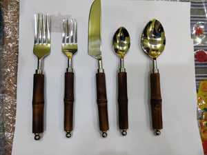 Silverware Kitchenware Flatware Cutlery Set Dinnerware Copper Stainless Steel <b>Creative</b> <b>Gift</b> Customised Metal Cutlery Set - Product Image 5