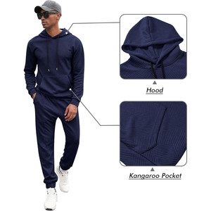 Survêtements de jogging réversibles légers et personnalisables pour hommes, 100 % coton respirant et écologique, collection hiver, vente chaude - Product Image 3