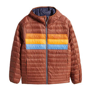 Custom Logo Men's Puffer Jacket Stand Collar High Street Style Custom Made Winter Jacket 100% <b>Polyester</b> <b>Filling</b> Regular Sleeves - Product Image 2