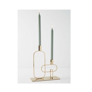 Portavelas de metal de hierro forjado perfecto para su espacio vital portavelas decorativo multiusos hecho a mano - Product Image 6