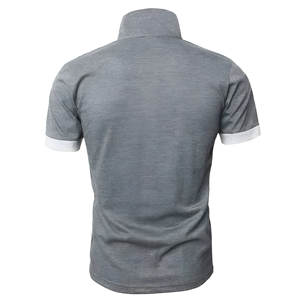 100% coton T-Shirt pour hommes coupe ample imprimé couleur unie tricoté chemise de Golf séchage rapide brodé ODM évacuation de l'humidité - Product Image 5