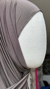 <b>Hijab</b> <b>Jersey</b> Satin Stripes Lux <b>Hijab</b> Custom Ethnic Muslim Scarf Solid <b>Jersey</b> Premium Lux with Colors Lightweight Summer Season - Product Image 2