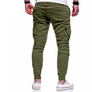 กางเกงจ็อกเกอร์เข้ารูปแฟชั่นสำหรับผู้ชายกางเกงวอร์มออกกำลังกายผ้าฝ้ายออกแบบได้ตามต้องการ - Product Image 2