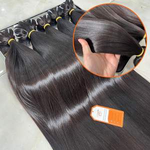 Disponible pour expédier des faisceaux de cheveux humains de trame droite d'os SDD vrais prix d'usine d'extensions de cheveux vietnamiens purs - Product Image 5