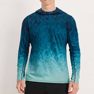 Vente en gros Meilleure vente UPF 50 + Protection solaire Vêtements de pêche Vêtements de sport Chemises à capuche 100% Polyester Spandex Nouveau design OEM - Product Image 1