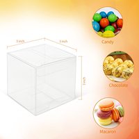 Boîtes en plastique transparentes PET PVC personnalisables, emballages pour cadeaux de Noël, boîte en plastique