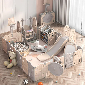 Clôture de sécurité pour enfants, parc de jeu pliable et coloré, mobilier de maternelle OEM, barrière de sécurité pour bébé ou aire de jeux pour enfants - Product Image 1