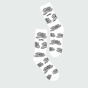 Calcetines de algodón para hombre primavera otoño nuevo Color sólido antiolor antibacteriano que absorbe el sudor venta al por mayor letra impresa - Product Image 1