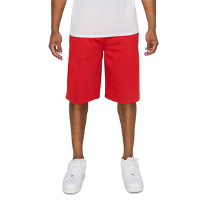 Pantalones Cortos de Hombre por Encima de la Rodilla de la Mejor Calidad, Cierre con Cordón, Color Rojo, Algodón Poliéster, Casual, Ecológico, Elástico - Product Image 3