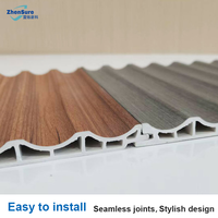 Panneau mural en PVC imperméable et écologique avec surface imitation bois pour revêtement mural intérieur de salon - Meilleur prix