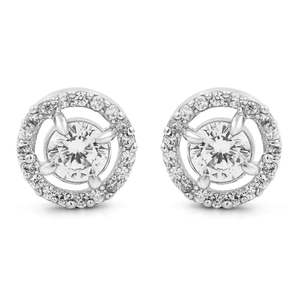 NOVAMART Fine Zarkan Solitary 925 <b>Silver</b> <b>Studs</b> Gold Plated Charm Earrings Wholesale Export - Product Image 2