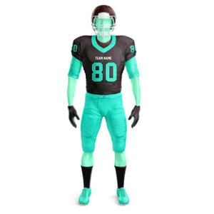 Dernier modèle personnalisé Vente en gros Uniforme complet personnalisé à manches courtes Hauts de football américain Maillot de football américain pour hommes - Product Image 1