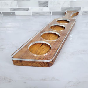 Trending Design <b>Large</b> Size Kitchenware Accessories Glass Holder and Rack Best Selling Solid <b>Wood</b> Display Glass Holder - Product Image 2