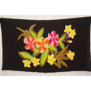 Sarongs hawaïens peints à la main en rayonne de qualité supérieure, paréo, vente en gros personnalisée, vêtements de plage, couverture, îles du Pacifique, HPGU053-02-200 - Product Image 1