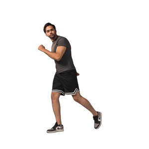 Trendy Performance Men Mesh <b>Training</b> Shorts Breathable Quick Dry Basketball Running Gym Fitness Shorts Elastic Waist Sports - Product Image 4