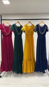 Robe Georgette Anarkali de haute qualité pour femmes Look élégant disponible à des prix abordables de l'Inde - Product Image 6