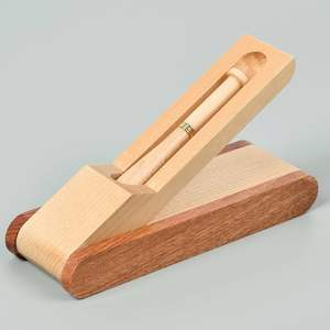 Boîte de rangement de papeterie de bureau en bois pour crayons - Product Image 4