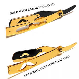 Factory Hot Sale Custom Logo Stainless Steel <b>Straight</b> Razor Beauty Tools - Product Image 2