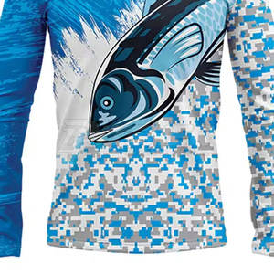 Camiseta de Pesca de Manga Larga con Estampado Personalizado, Ecológica, de Secado Rápido, Tejido Transpirable, Protección UPF 50, Cierre de Pullover, 100% Poliéster - Product Image 6