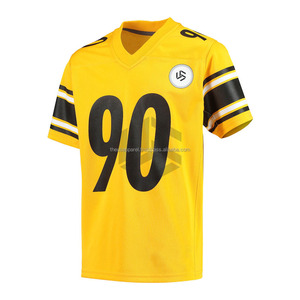 Maillots de football et de football américain de la nouvelle saison avec logo personnalisé, 100% polyester, options de couleur personnalisées pour l'équipe, vêtements de sport de haute qualité - Product Image 2