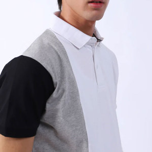 Fabricante de punto Casual patrón sólido hombres Camiseta 100% algodón al por mayor de manga corta Polo de los hombres - Product Image 5