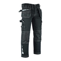 Pantalon de travail haute visibilité multi-poches pour hommes, respirant, imperméable, antistatique, réfléchissant, certifié CE, ODM