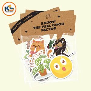 Paquete de Pegatinas Personalizadas de Vinilo Ecológico con Corte a Medida |   Bolsa de polietileno para minoristas, resistente a los rayos UV, impermeable, de alta calidad y diseño personalizado - Product Image 1