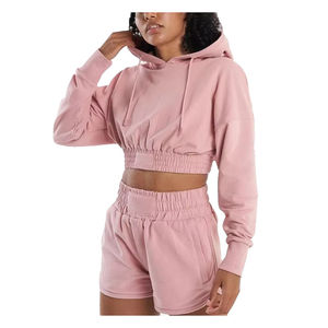 Chemise courte surdimensionnée en coton pour femmes, ensemble de deux pièces Vêtements pour femmes, ensemble de shorts et de chemises 2 pièces assortis - Product Image 3