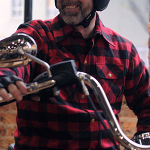 Camisa de Franela a Cuadros Roja y Negra para Hombre, Chaqueta de Montar Protectora con Forro de Kevlar, Certificación CE - Product Image 6