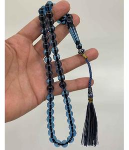 Rosario Tasbih Estilo Ángel Hecho a Mano en India, Resina Ecológica para Oración Islámica, Color y Forma Personalizables, Turquesa Natural de Primera Calidad - Product Image 5