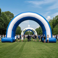 Arche gonflable de départ/arrivée pour marathon, course, festival de musique, décoration, arche d'entrée gonflable, arche gonflable pour extérieur