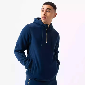 OEM logotipo personalizado impreso sólido transpirable Streetwear Jogger Sudadera con capucha pantalones cortos conjuntos sudadera de manga larga chándales hechos a medida - Product Image 6