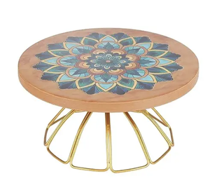 Vente chaude : Support à gâteau en bois, présentoir de table pour desserts, rehausseurs, plateau à gâteau, serveur de cupcakes, présentoir à en-cas, plateau en bois d'Inde - Product Image 2
