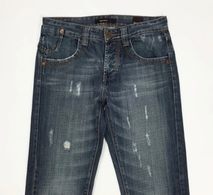 Vaqueros Hanes en Estilo Vintage Desgastados Talla 32/33x30 Artesanal Otras Artesanías Denim - Product Image 1