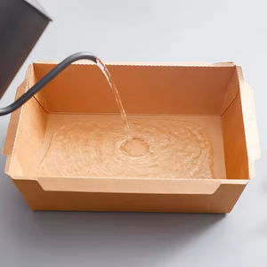 Boîtes à emporter personnalisées en papier kraft pour hamburgers, frites, poulet frit, collations, restauration rapide, emballage portable et recyclable - Product Image 6