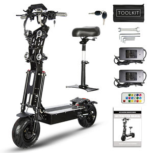 Scooter électrique pliable à double moteur 72V 10000W avec siège, haute puissance, longue portée, 61-80 km/h, 100-200CC, pour adultes - Product Image 1