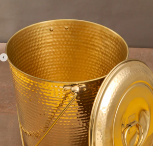 Seau à eau en laiton avec couvercle Laiton de meilleure qualité - Product Image 3