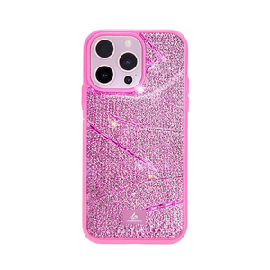 Étui de protection antichoc en TPU+PC avec diamants et paillettes en relief de luxe pour 16 Pro - Product Image 1