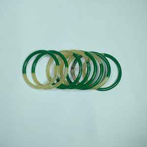 Mayorista Cuerno de búfalo natural y brazaletes de pulsera de resina con la mejor calidad al precio más bajo Exportación de artesanía Kiswah DE LA India - Product Image 6