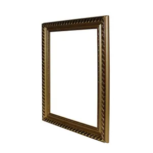 Antique Glass Metal Picture Photo Frame Vintage MDF Wood Artistic Decorative Mirror Frame with