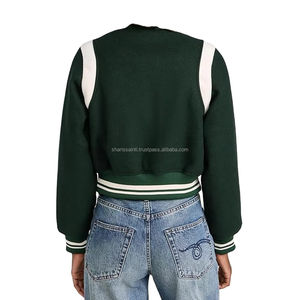 Veste de baseball pour femmes, veste varsity pour femmes à manches longues, qualité supérieure, broderie en laine et polyester, veste letterman pour femmes - Product Image 4