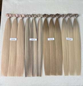 Extensiones de Cabello con Punta de Queratina Plana, Super Double Drawn, Doble Trama a Máquina, para el Mercado Europeo y Ruso, Hechas en Vietnam con un Solo Donante, 100% - Product Image 1