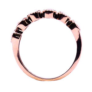 14K Or Mariage Porter Perle Précieuse Pierre Précieuse Classique Charme Unique À La Mode Doigt Pleine Bande Anneau - Product Image 5