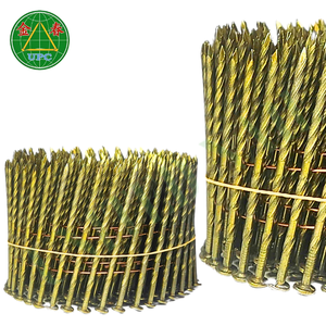 2-3/4 "x 0.113 Coil Nails 5000pcs Sharp Checkered Head Steel Screw/Smooth Shank for Roofing & Pallet Applications-Factory Price - Product Image 1