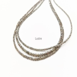 Champagne diamant perle Bracelet à facettes cristal pierre perles diamant naturel Rondelle perles bijoux à bricoler soi-même faisant collier cadeau - Product Image 1