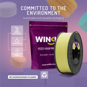 Filament WINKLE PLA HD Pastel 1,75 mm 1 kg pour imprimante 3D, vente en gros, finition mate FDM, impression facile, sans déformation, tolérance 0,05 mm, 190-230 - Product Image 5