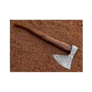 Venta al por mayor personalizado de alta calidad OEM ODM servicio profesional último diseño hachas de Damasco con mango de madera de hacha de acero ligero - Product Image 4